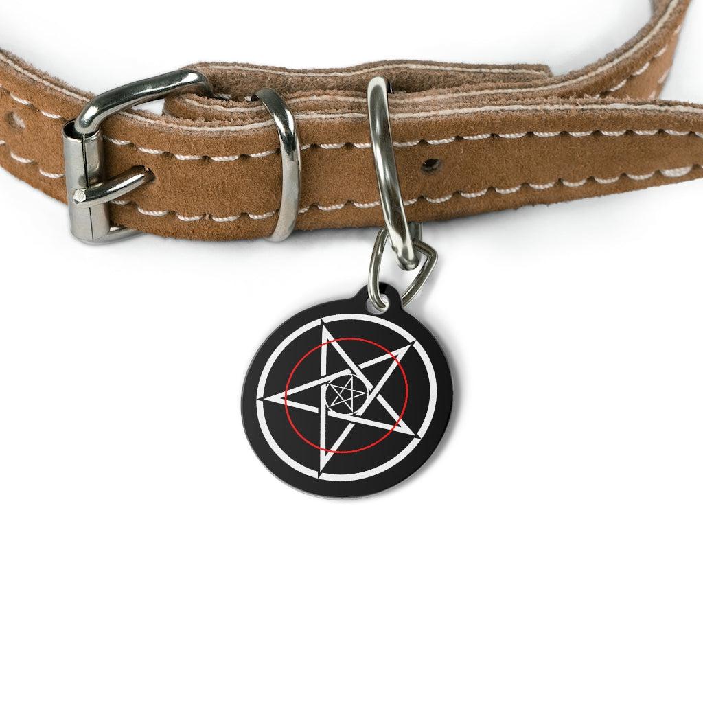 Thin Red Line Pet Tag (1" round)