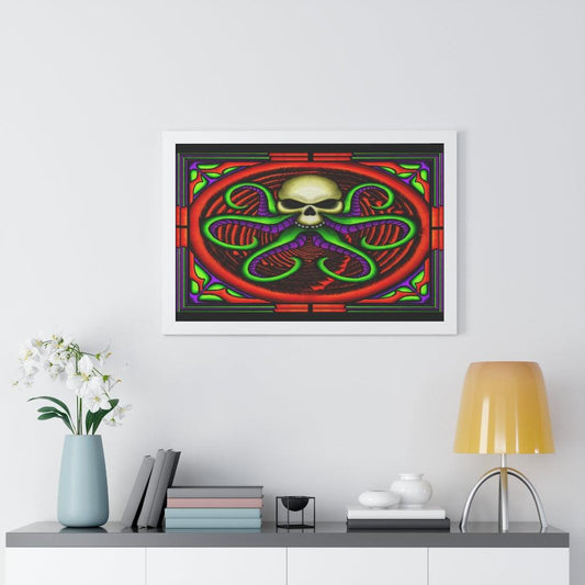 Oh Skull Kraken, Framed Horizontal Poster (2 SIZES!)