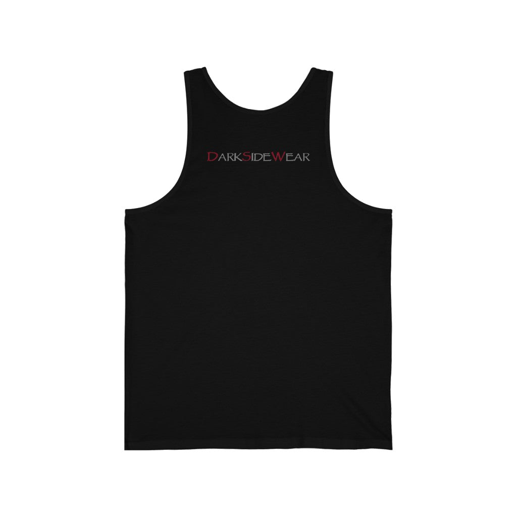 I FLEXED AND THE SLEEVES FELL OFF (White Letters, 100% Cotton Tank Top)