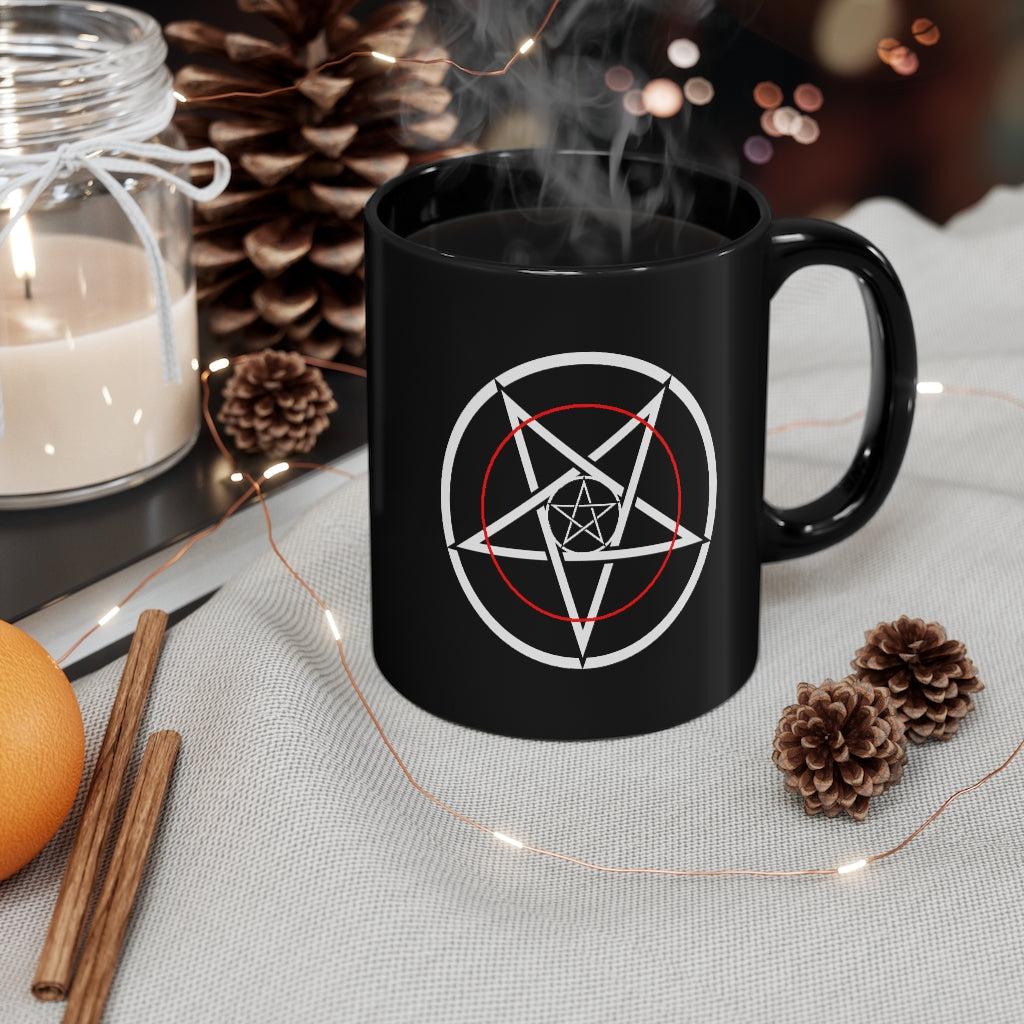 Thin Red Line Black Mug (11 oz)
