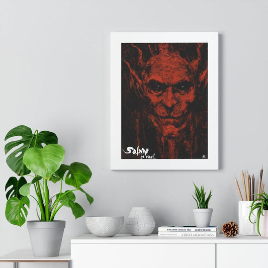 Satan Is Real, Framed Vertical Poster (3 SIZES!)