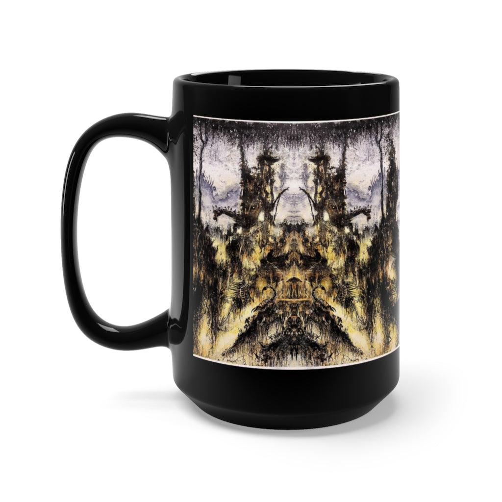 The BIG BLACK Dark Landscape Mug (BIG BLACK 15oz!)