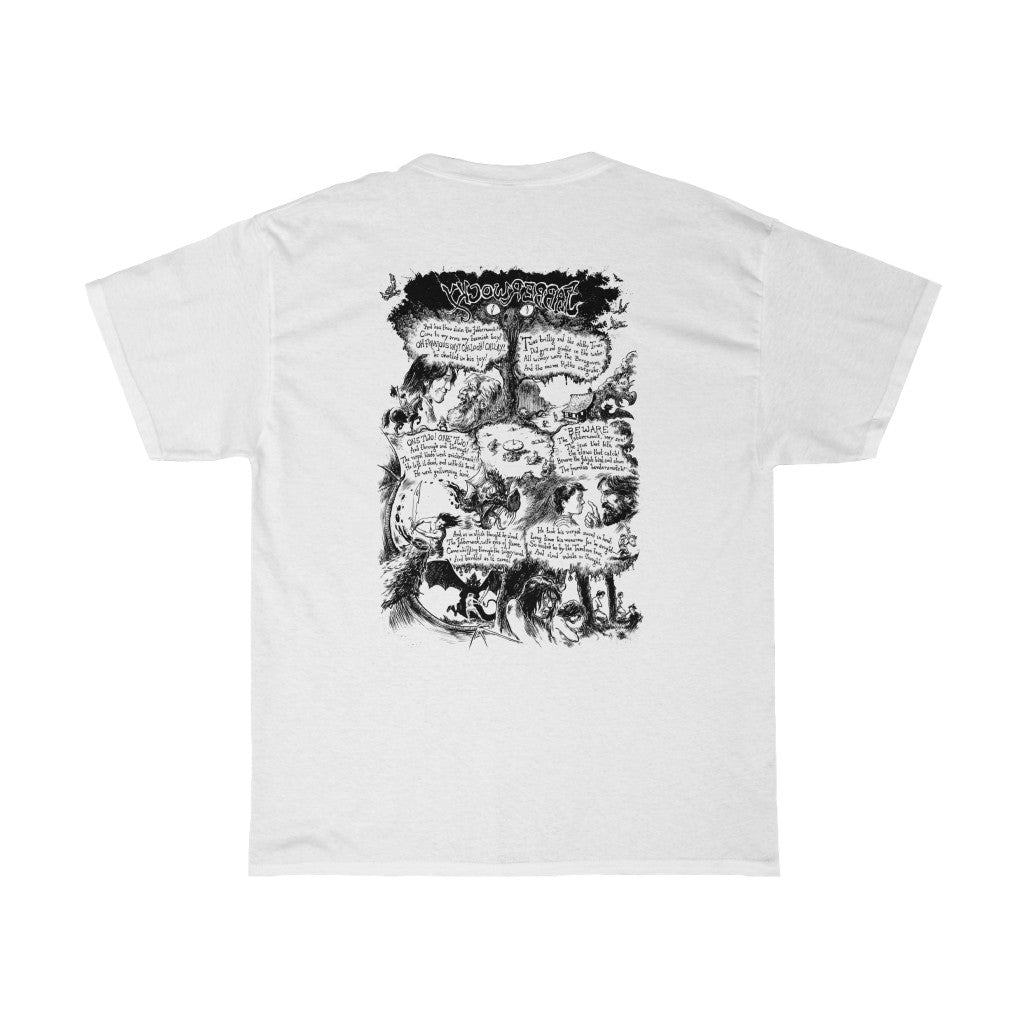 JABBERWOCKY (White 100% Cotton T-Shirt)