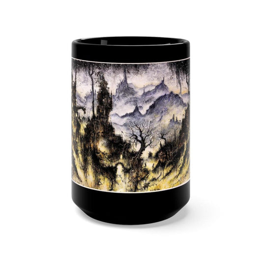 The BIG BLACK Dark Landscape Mug (BIG BLACK 15oz!)