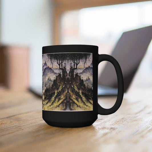 The BIG BLACK Dark Landscape Mug (BIG BLACK 15oz!)