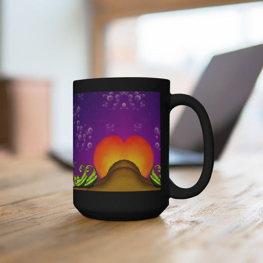 The BIG BLACK "As The Gnome Chills" Mug (BIG BLACK 15oz!)
