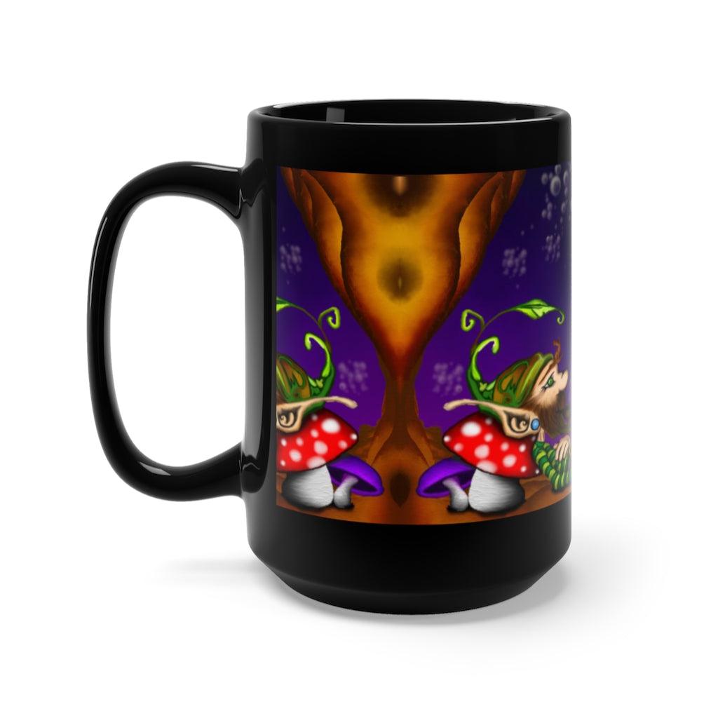 The BIG BLACK "As The Gnome Chills" Mug (BIG BLACK 15oz!)