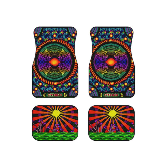 Cyber Sunset Car Mats (Set of 4)