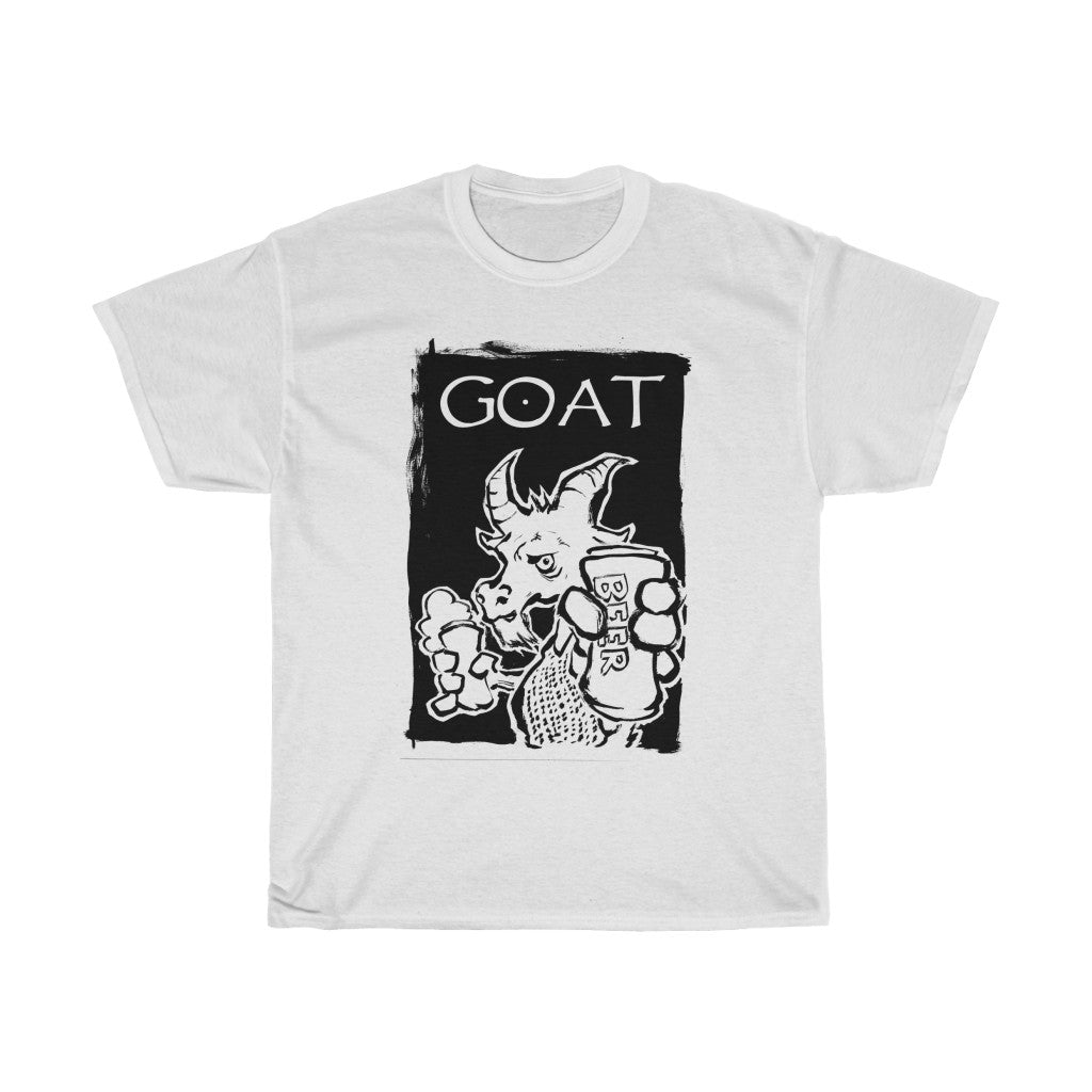 BEER GOAT! (100% Cotton T-Shirt, 2 COLORS!)