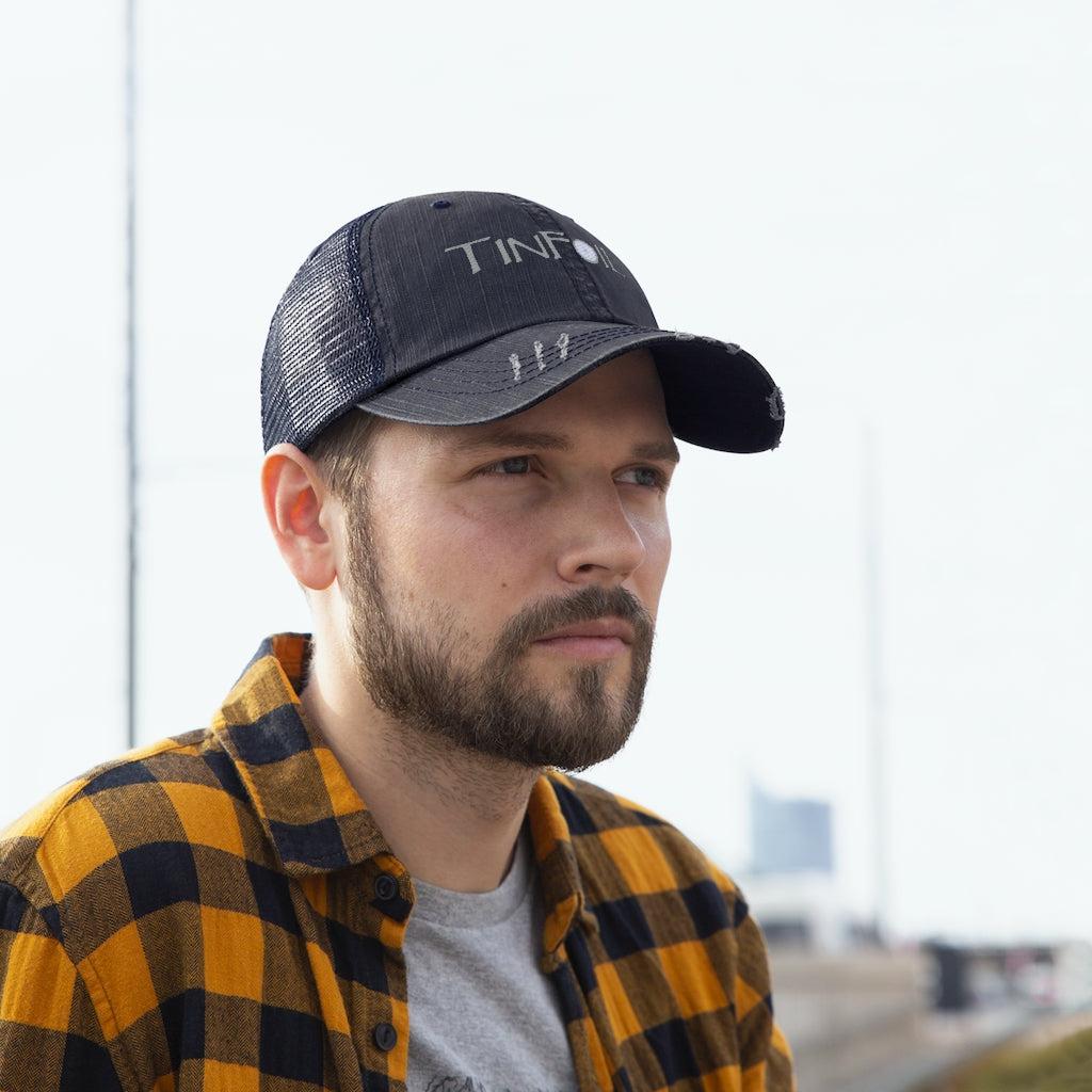 "Been There!" TinFoil Embroidery Trucker Hat (3 DARK COLORS!)