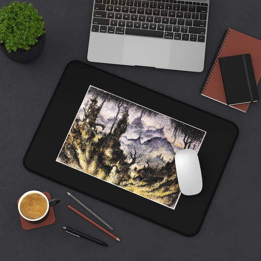 The BIG BLACK Dark Landscape, Desk Mats/Pads (3 BIG BLACK SIZES!)
