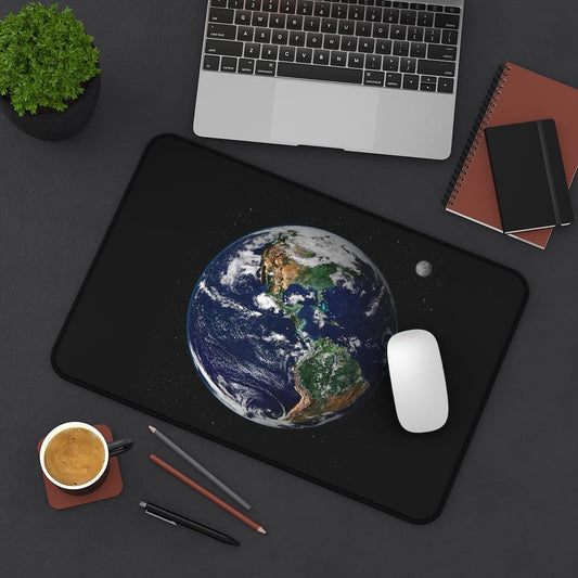 The BIG BLACK Wonderglobe, Earth & Moon from Space, Desk Mats/Pads (3 BIG BLACK SIZES!)