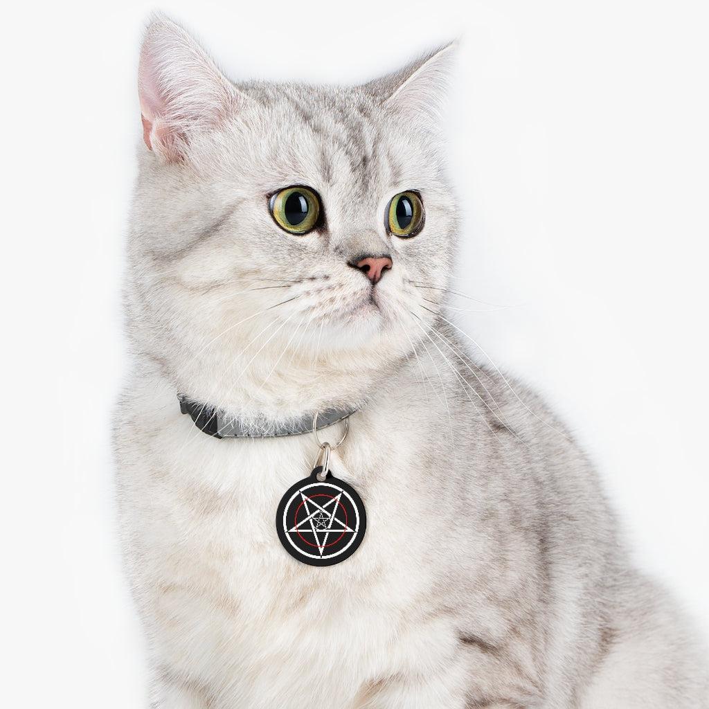Thin Red Line Pet Tag (1" round)
