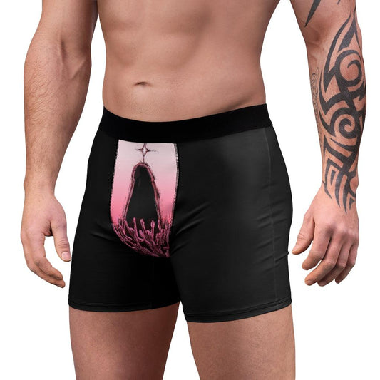Starlight for the Pink = Men's Black Boxer Briefs