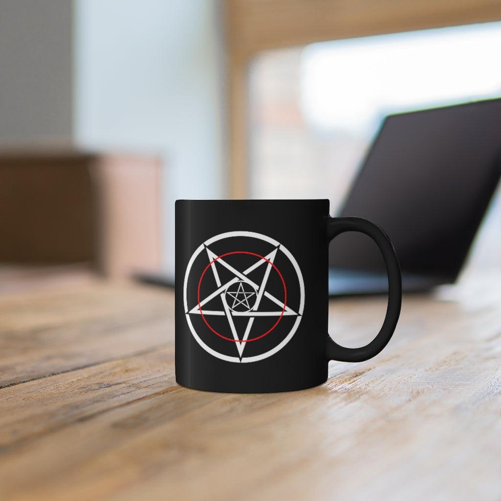 Thin Red Line Black Mug (11 oz)