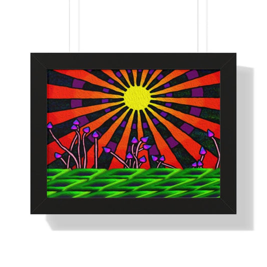 As The Sunset Rolls In, Framed Horizontal Poster (16" x 12")