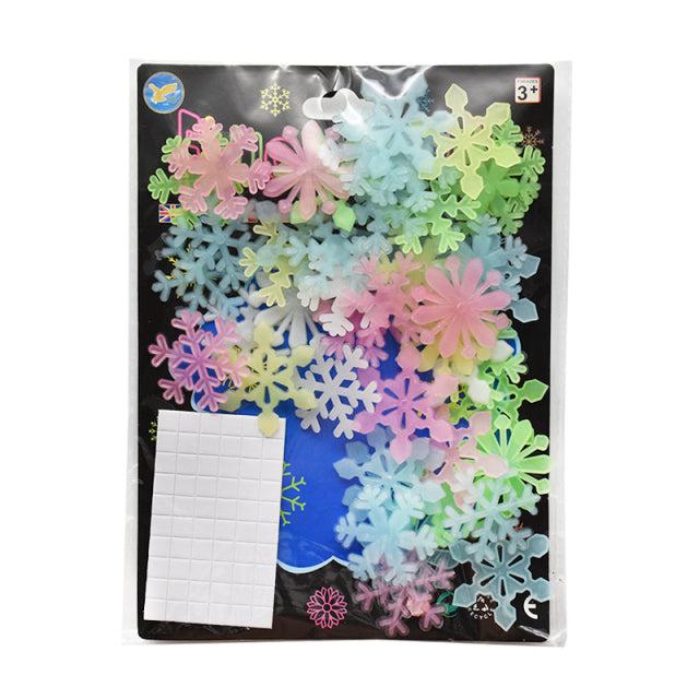 Luminous Snowflake Glow In The Dark Decorations (50 pcs)