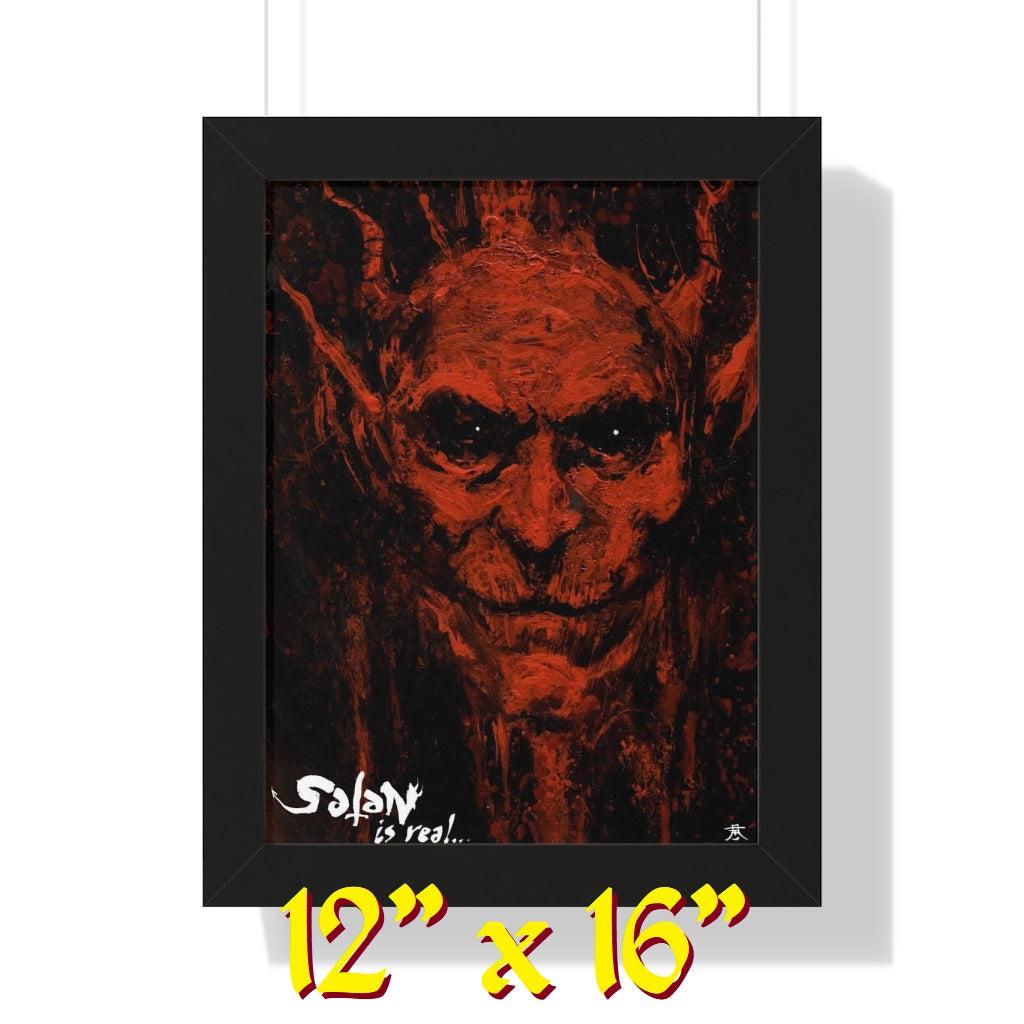 Satan Is Real, Framed Vertical Poster (3 SIZES!)