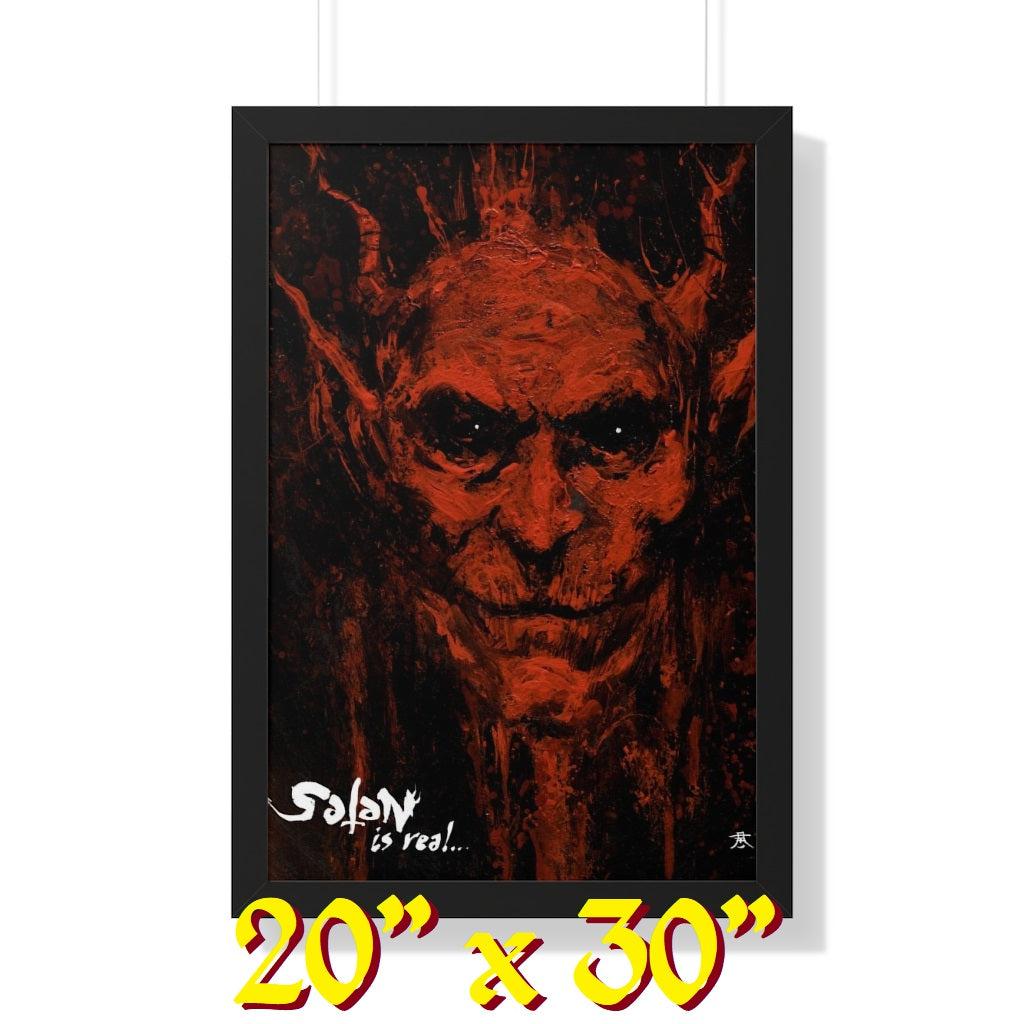 Satan Is Real, Framed Vertical Poster (3 SIZES!)
