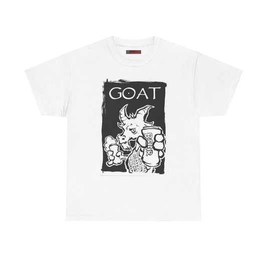 BEER GOAT!  (100% Cotton T-Shirt, 2 COLORS!)