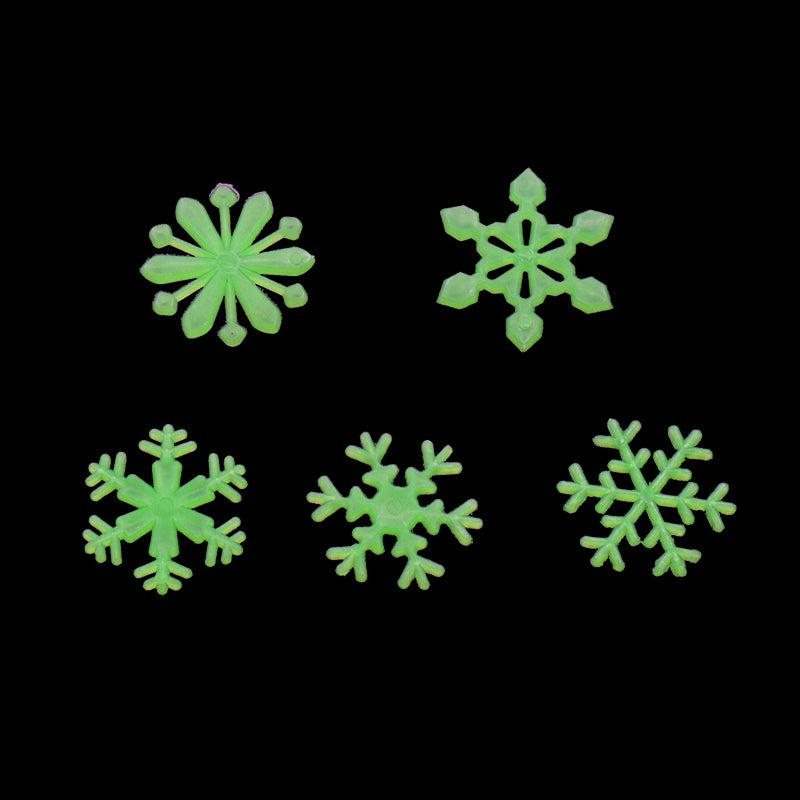 Luminous Snowflake Glow In The Dark Decorations (50 pcs)